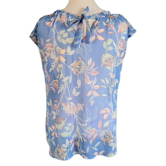 LC Lauren Conrad Woman's Sheer Back Tie Top Large - Picture 5 of 8